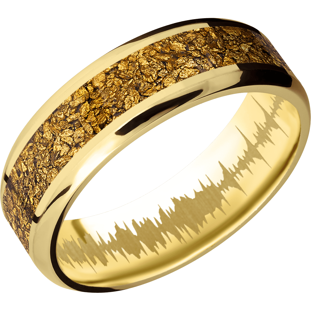 14K Yellow Gold + Polish , Polish Finish