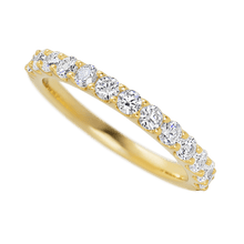 14K Yellow Gold band with 13 Round Lab Grown Diamond having TCW-.65