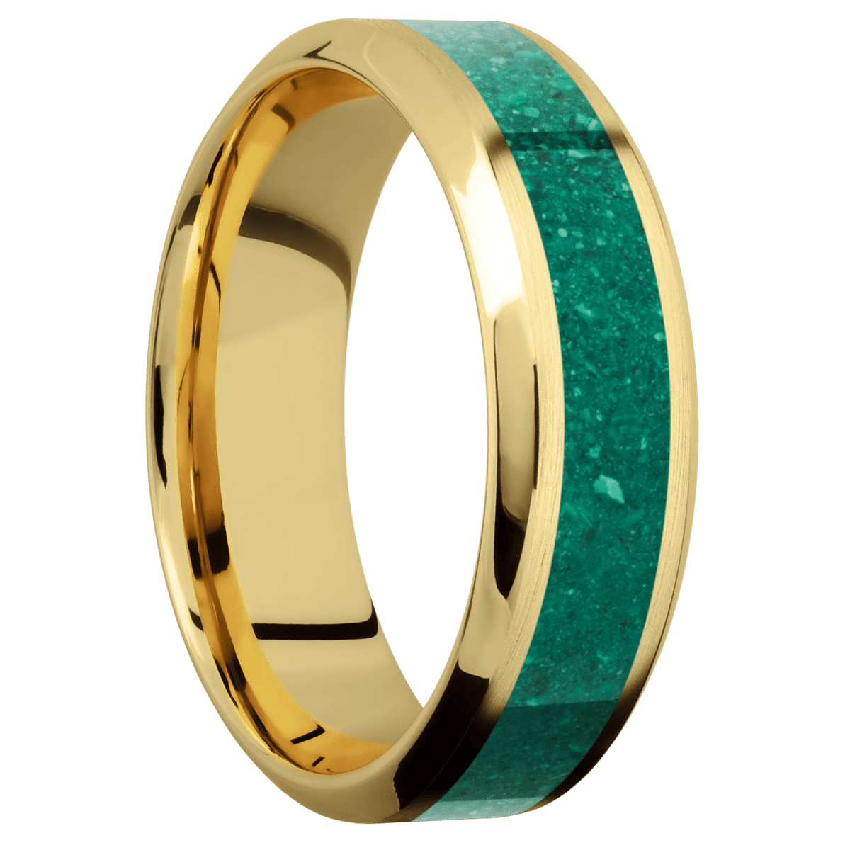 14K Yellow Gold + Satin , Polish Finish