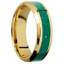 14K Yellow Gold + Satin , Polish Finish