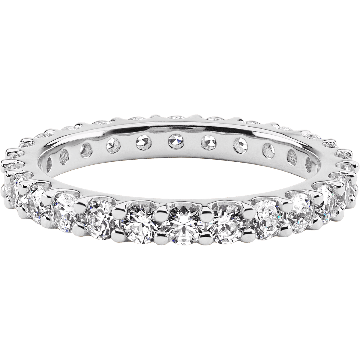 Platinum band with 26 Round Lab Grown Diamond having TCW-1.3