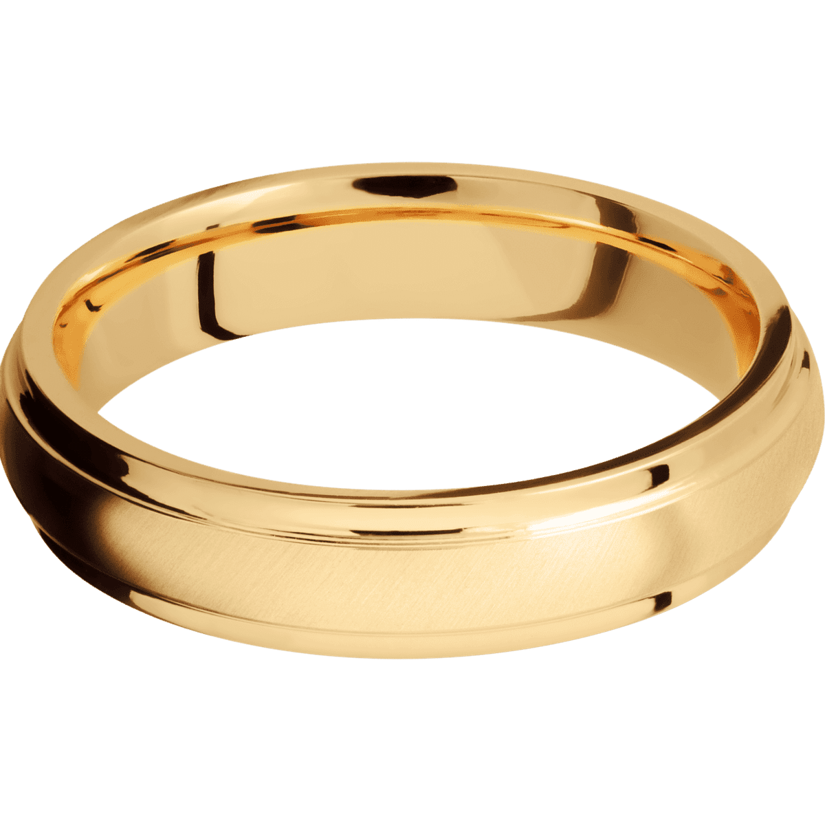 14K Yellow Gold + Anglesatin , Polish Finish