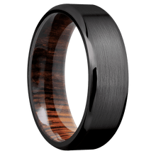 Zirconium + Satin , Polish Finish + Cocobolo