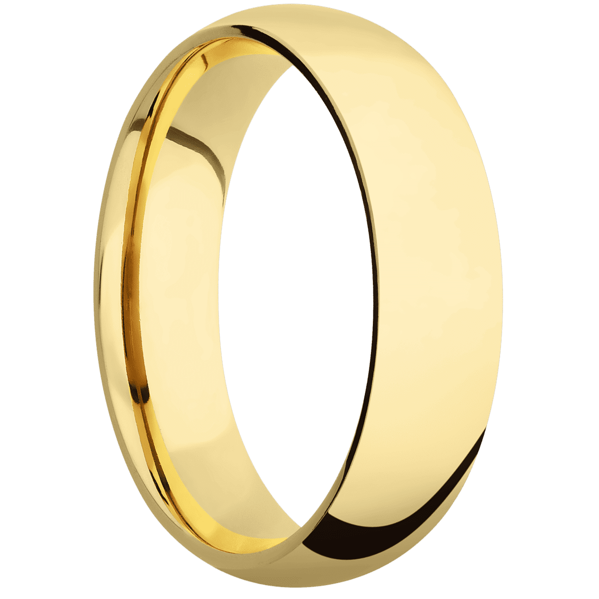 14K Yellow Gold + Polish Finish