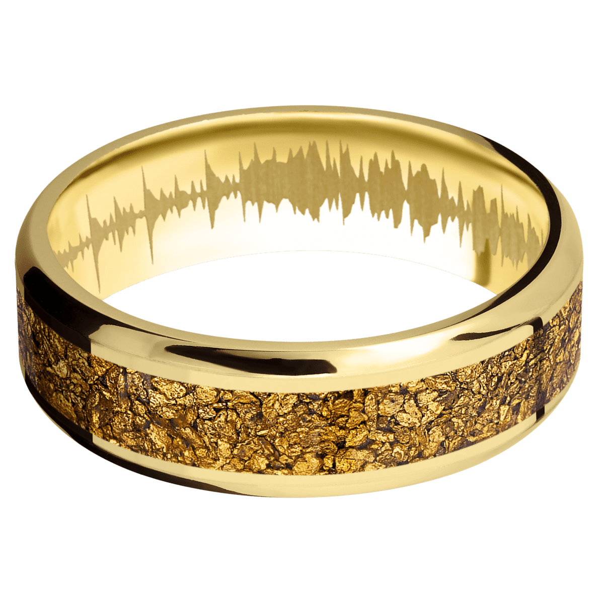 14K Yellow Gold + Polish , Polish Finish