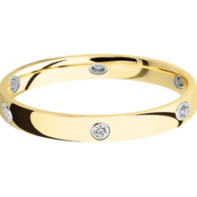 18K Yellow Gold + Polish Finish