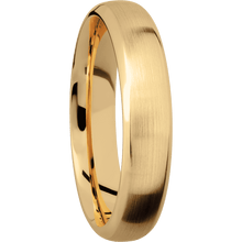 14K Yellow Gold + Satin , Polish Finish