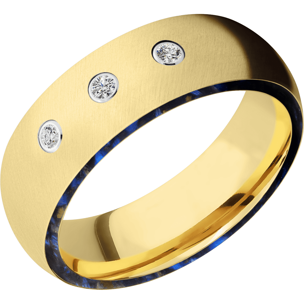 14K Yellow Gold + Anglesatin Finish