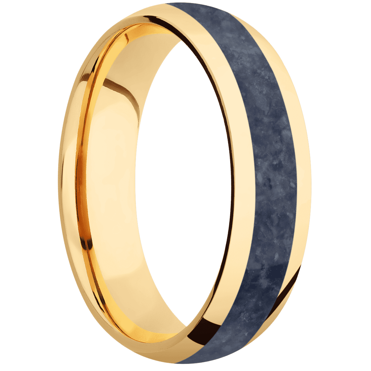 14K Yellow Gold + Polish Finish