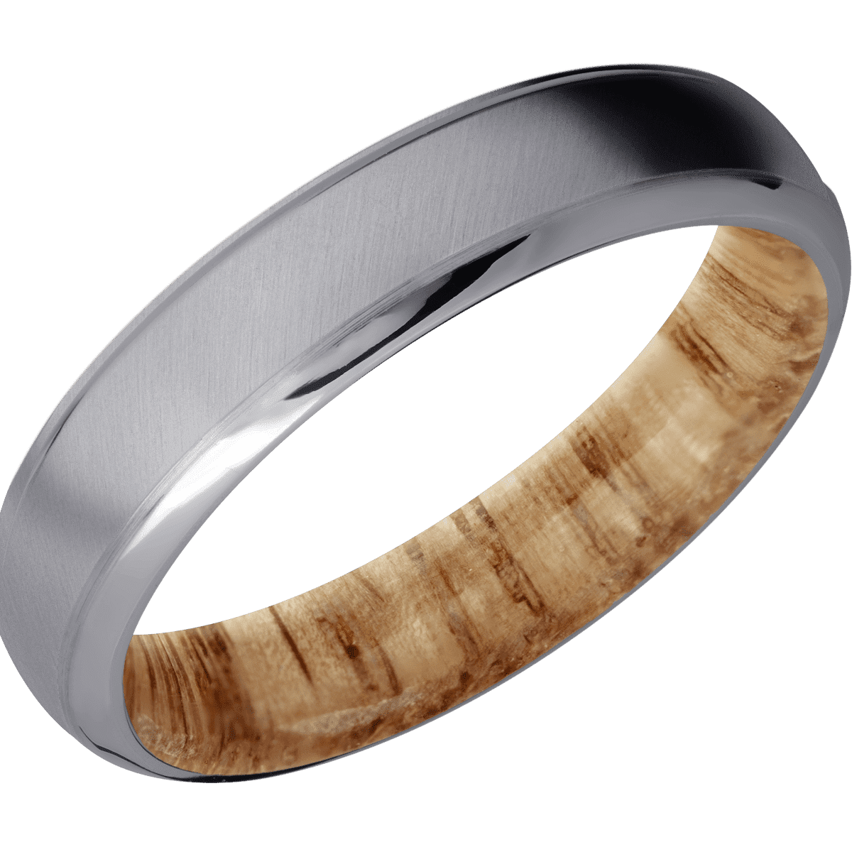 Tantalum + Anglesatin , Polish Finish + Natural Oak