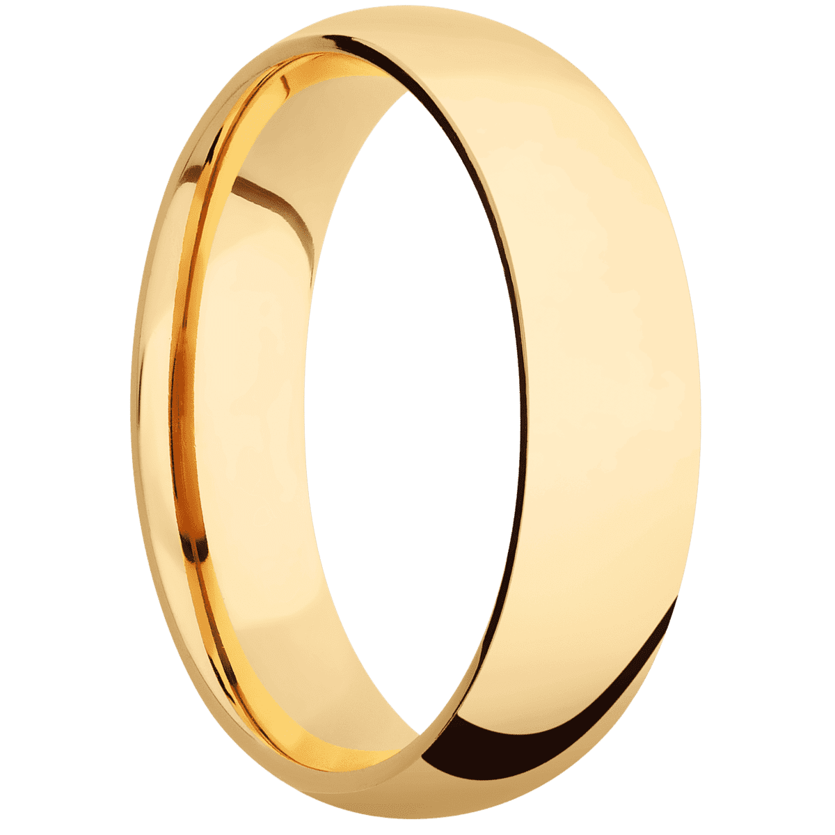 14K Yellow Gold + Polish Finish