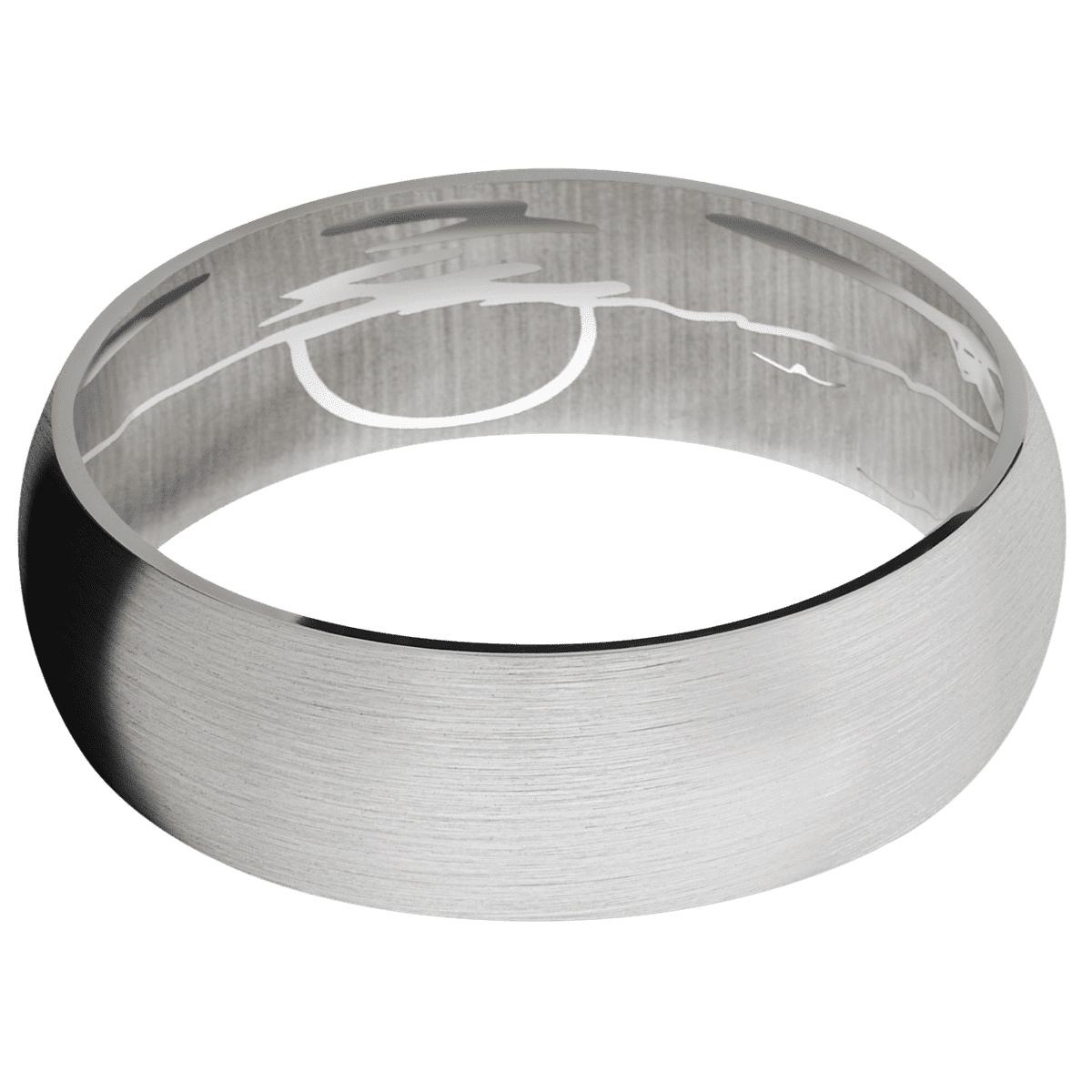 14K White Gold + Satin Finish