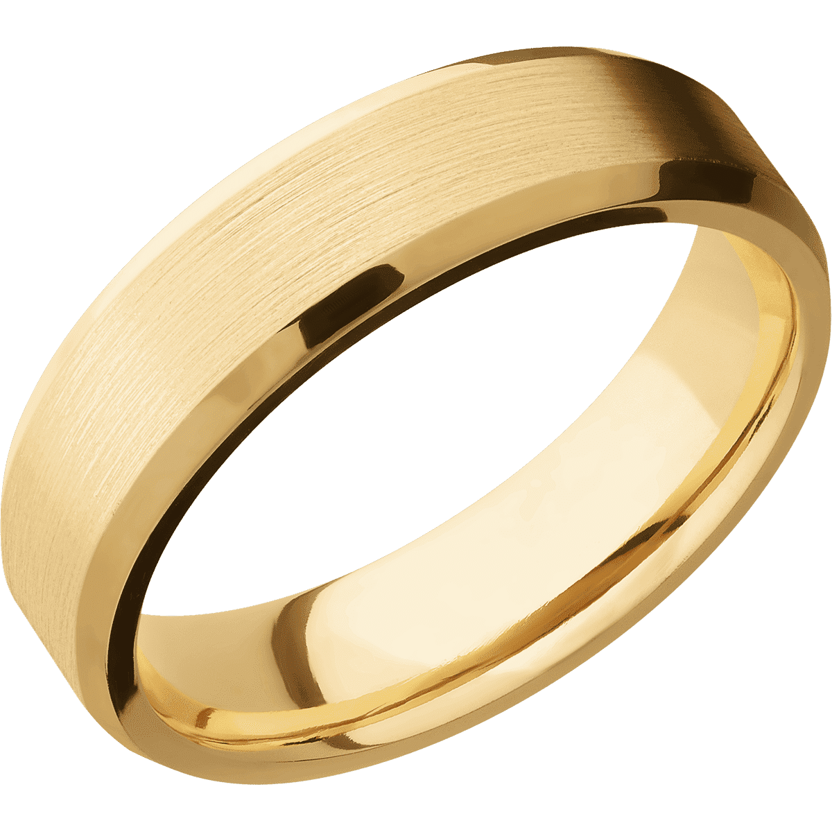 10K Yellow Gold + Satin , Polish Finish