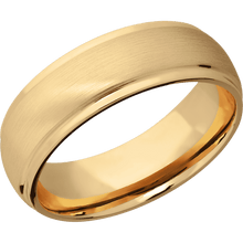 14K Yellow Gold + Satin , Polish Finish