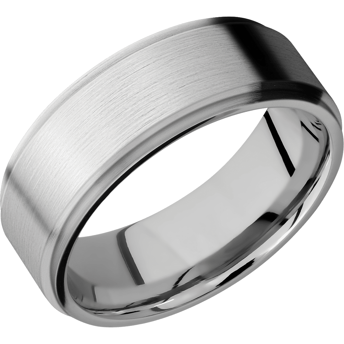 14K White Gold + Satin , Satin Finish