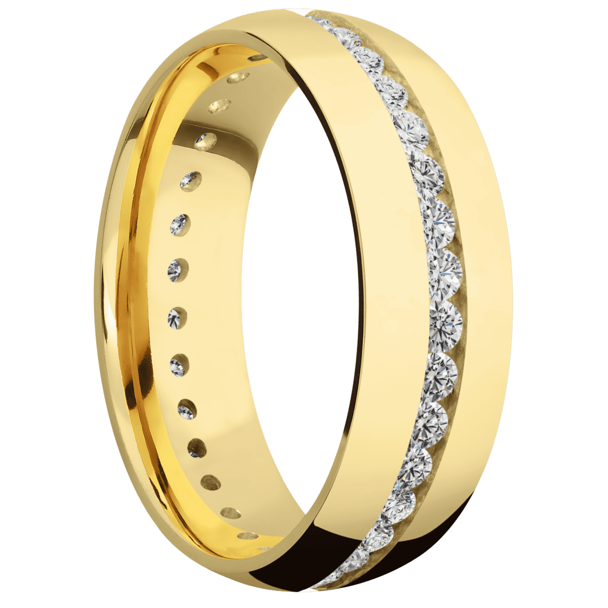 14K Yellow Gold + Polish Finish