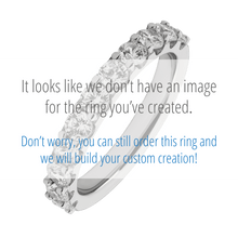 18K White Gold band with 11 Round Lab Grown Diamond having TCW-1.1