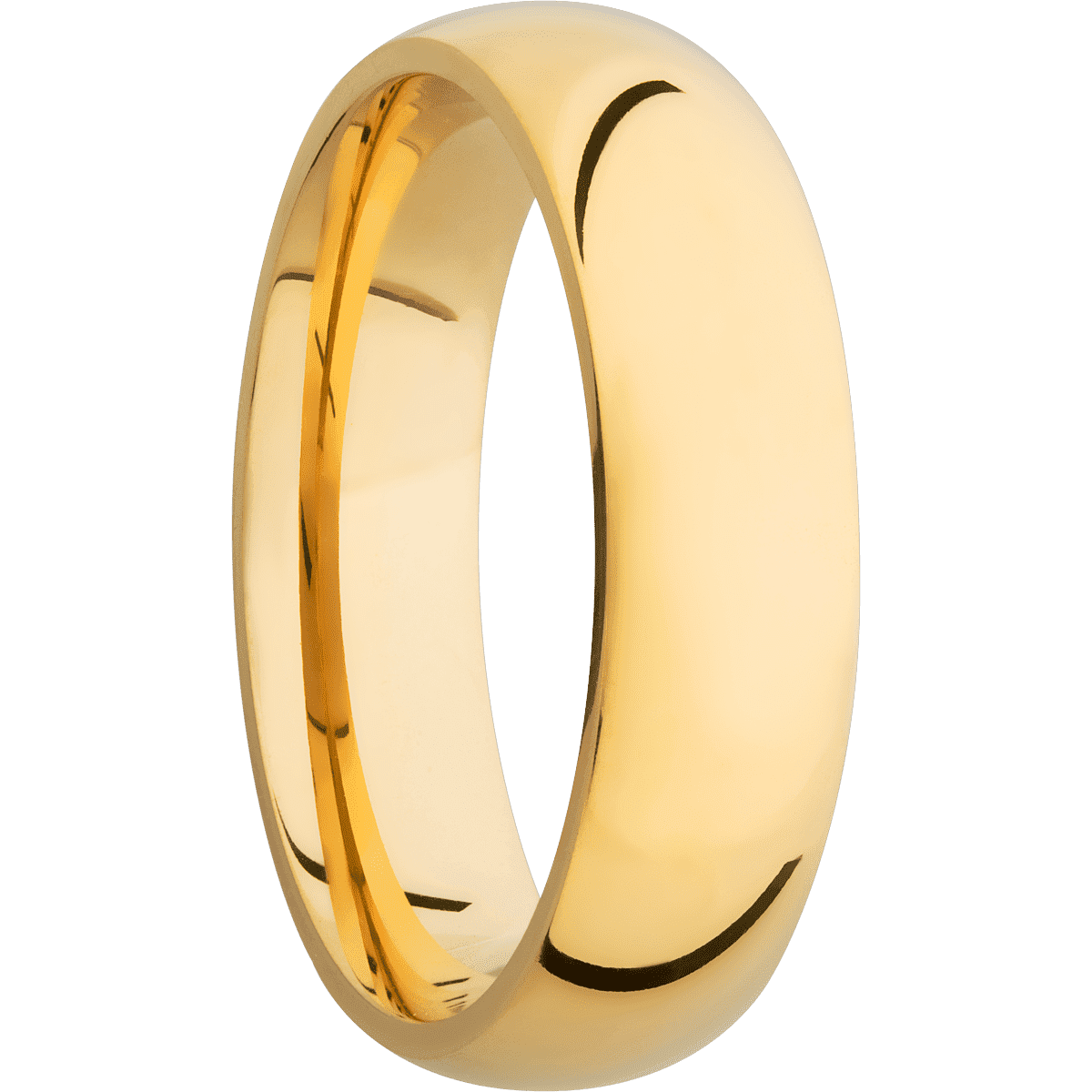 14K Yellow Gold + Polish Finish