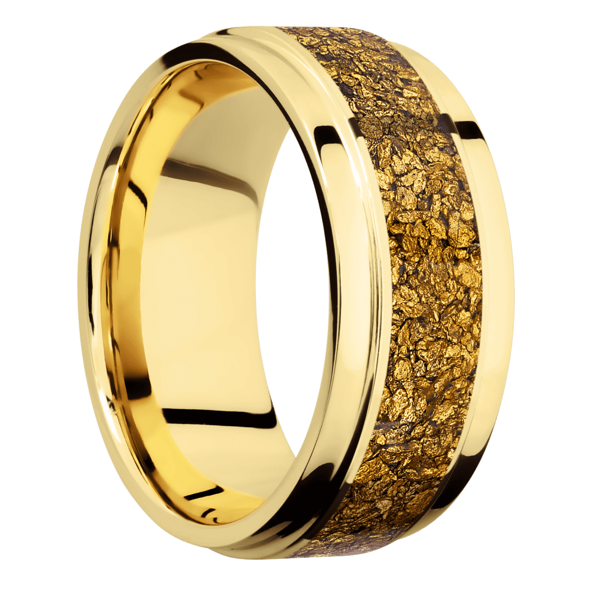 14K Yellow Gold + Polish , Polish Finish