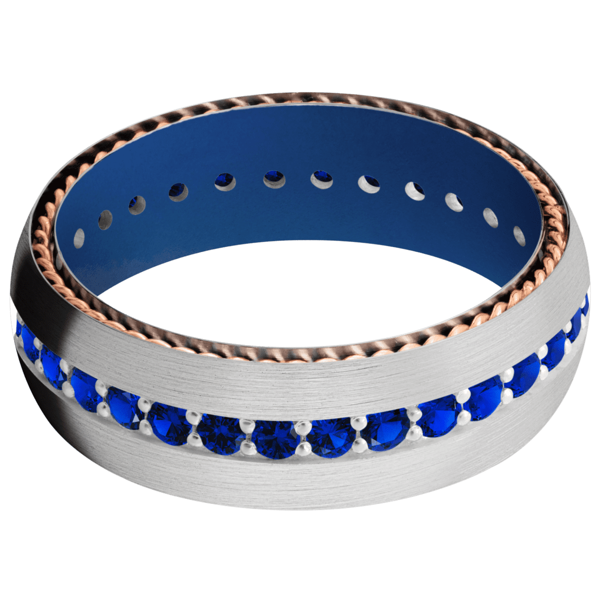 Platinum + Satin Finish + Royal Blue