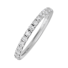 Platinum band with 15 Round Lab Grown Diamond having TCW-.45