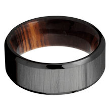 Zirconium + Crosssatinblack , Polish Finish + Cocobolo