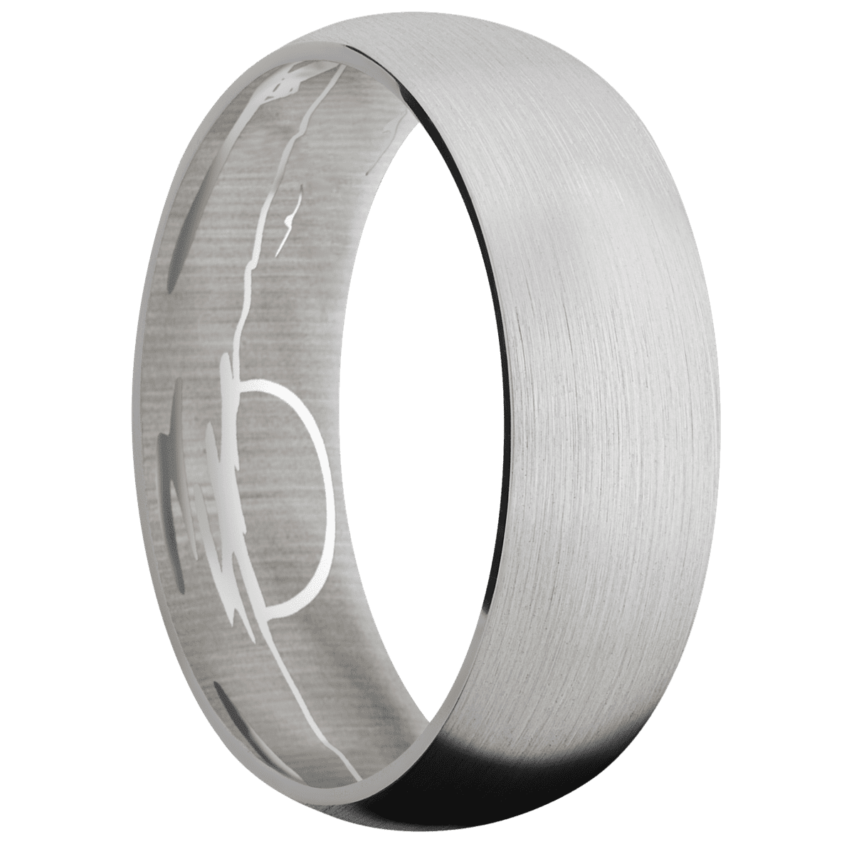 14K White Gold + Satin Finish