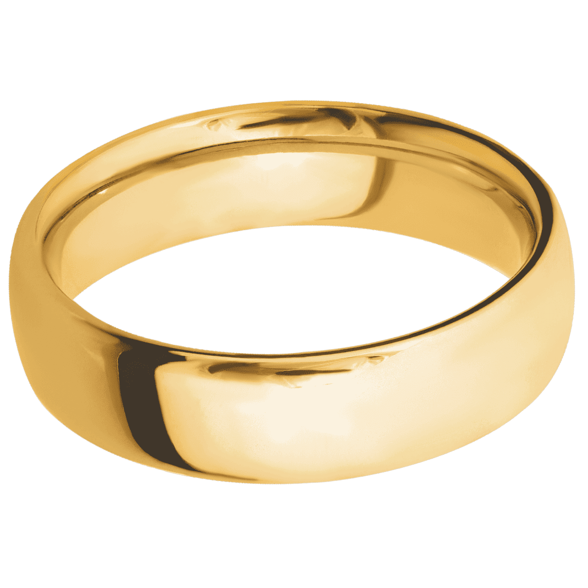 18K Yellow Gold + Polish Finish