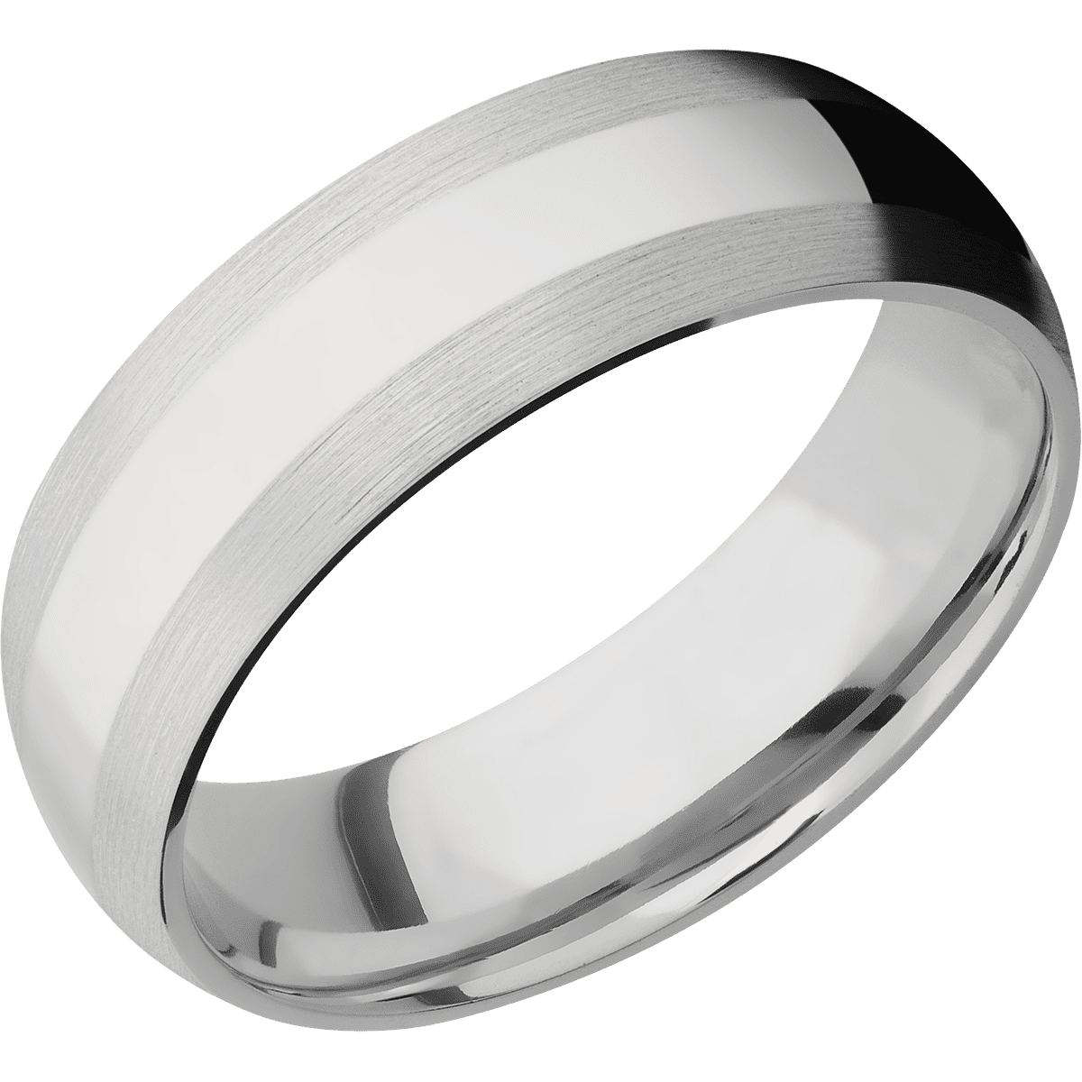 14K White Gold + Satin Finish