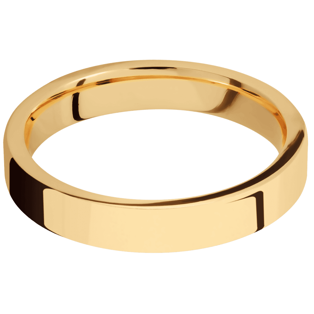 14K Yellow Gold + Polish Finish