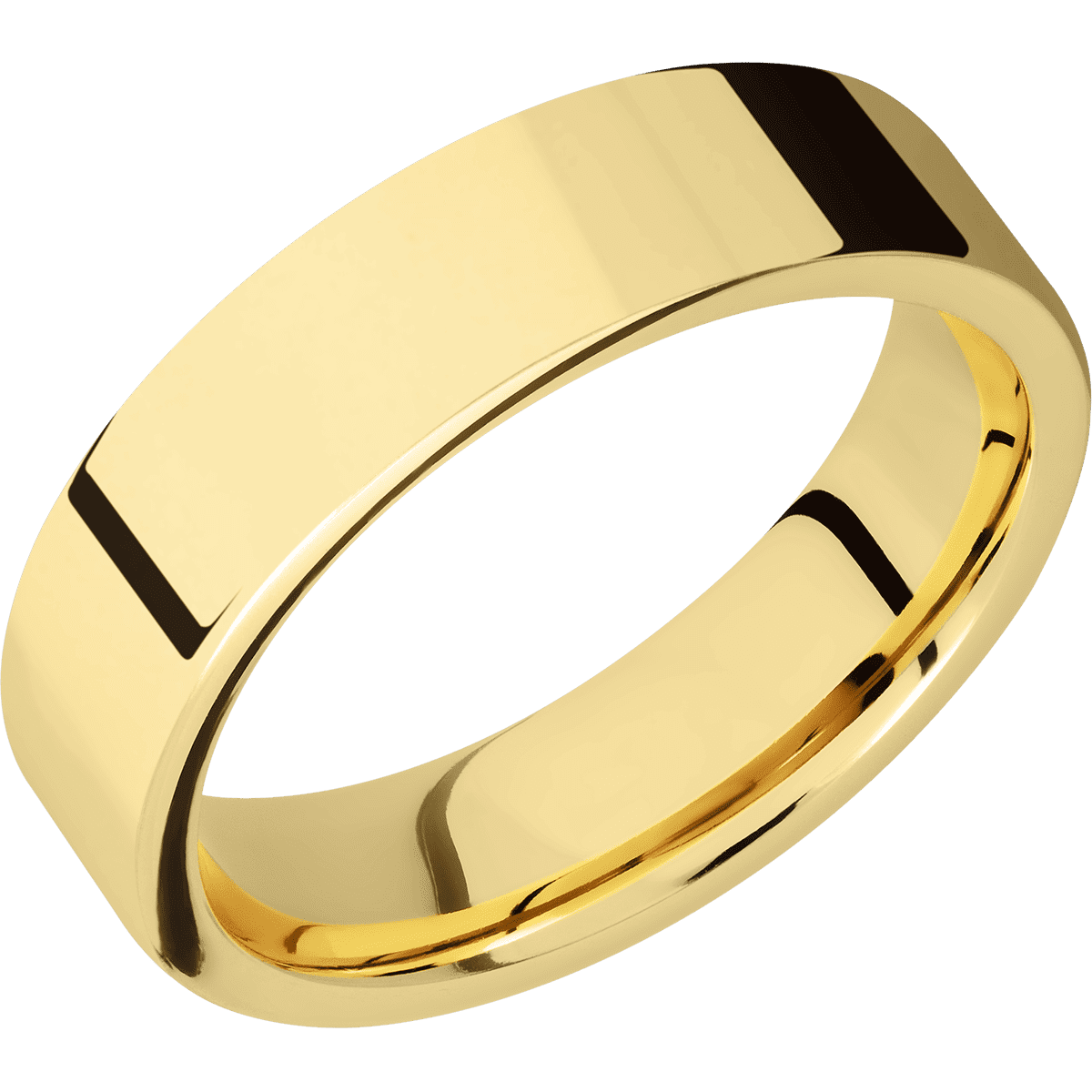 18K Yellow Gold + Polish Finish