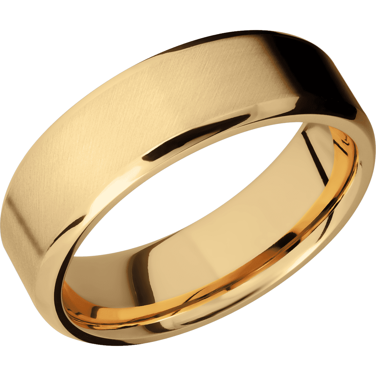 10K Yellow Gold + Anglesatin , Polish Finish