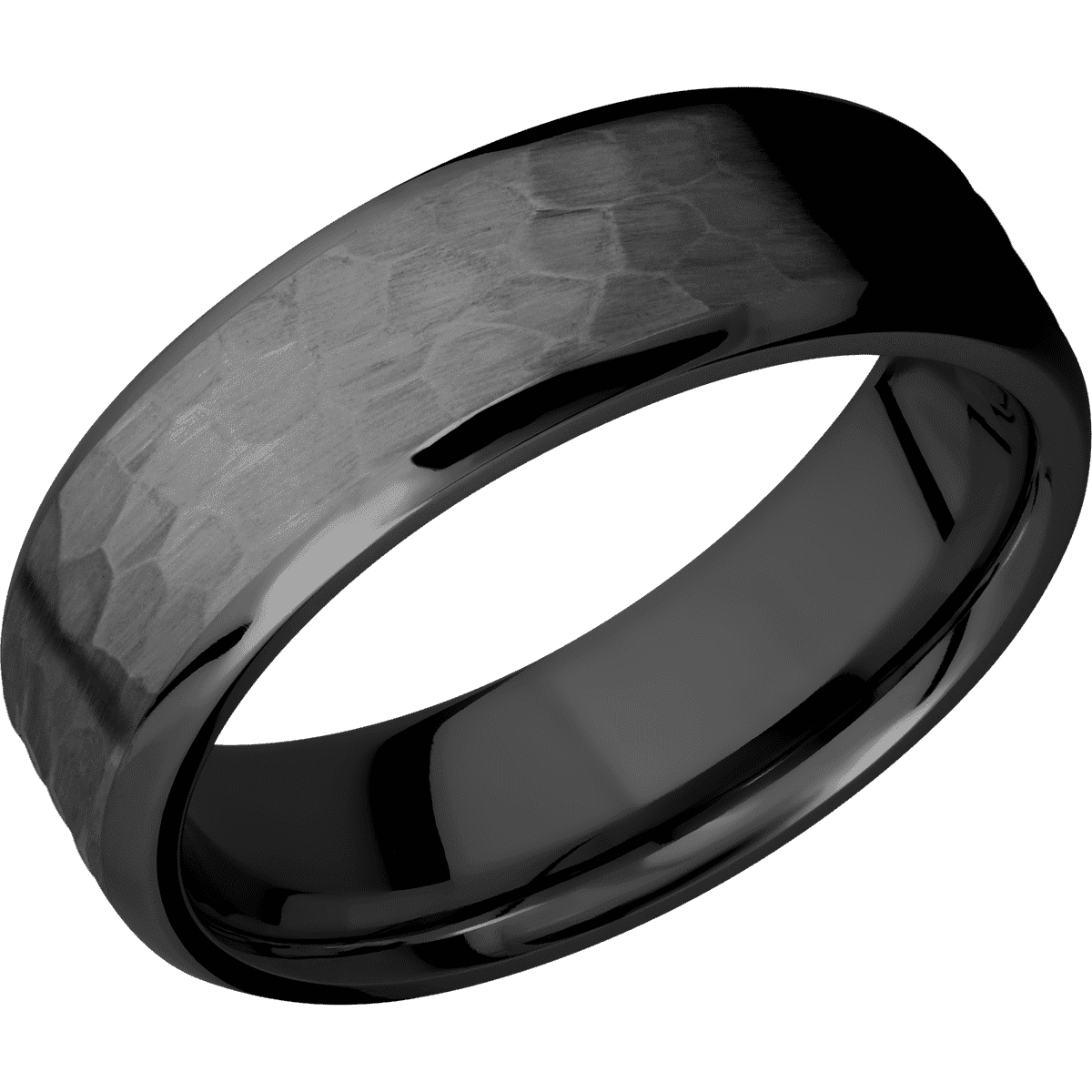 Zirconium + Hammer , Polish Finish