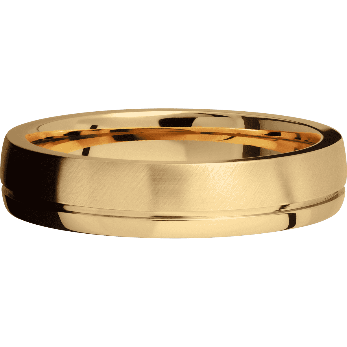 14K Yellow Gold + Anglesatin , Polish Finish