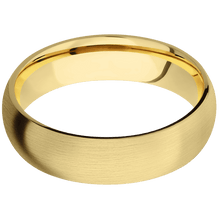 14K Yellow Gold + Satin Finish