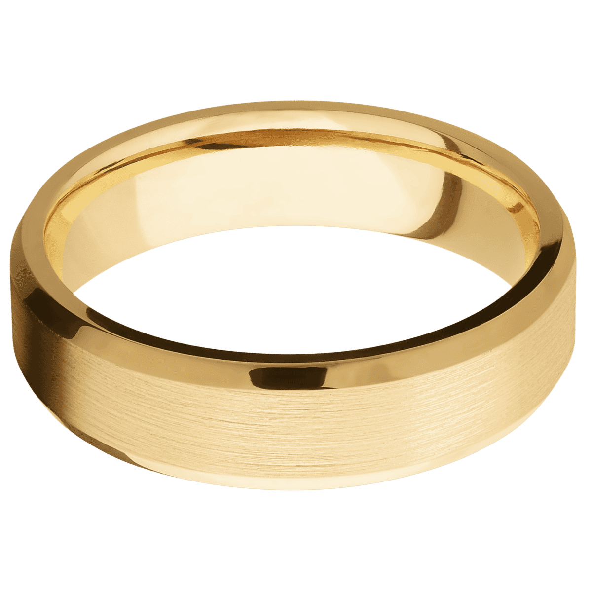 10K Yellow Gold + Satin , Polish Finish