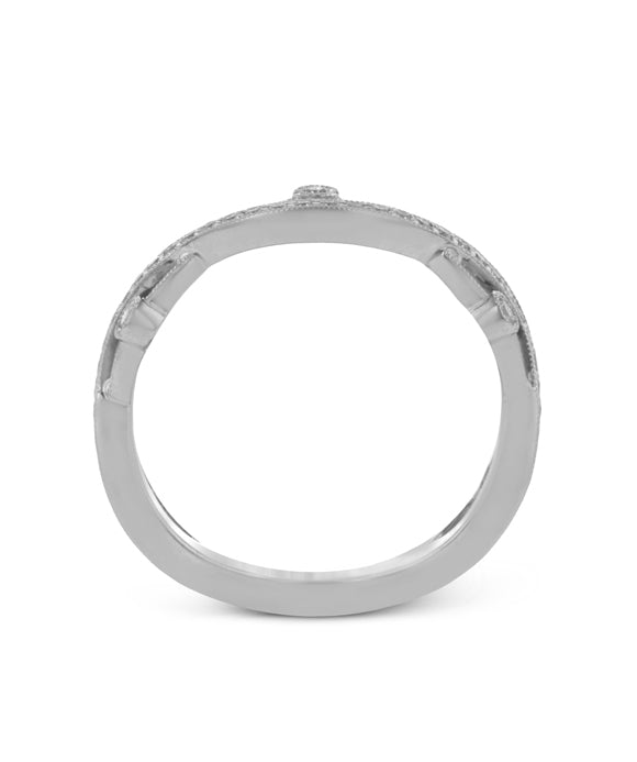Simon G. - 18K White Gold Stackable Right Hand Ring