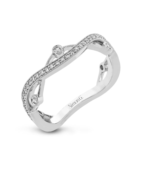 Simon G. - 18K White Gold Stackable Right Hand Ring