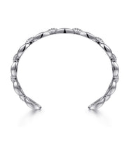 925 Sterling Silver Oval Link Cuff Bangle