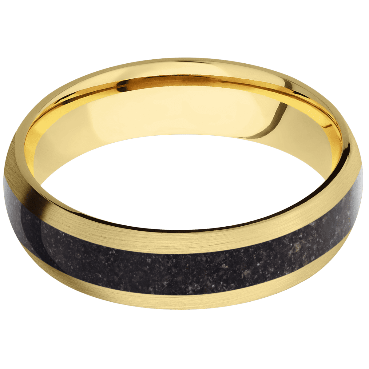 14K Yellow Gold + Satin Finish