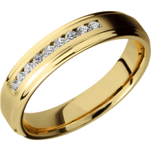 14K Yellow Gold with Satin , Polish Finish
