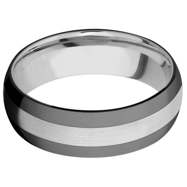 Cobalt Chrome with Satin Finish and Zirconium Inlay – Bellman Jewelers