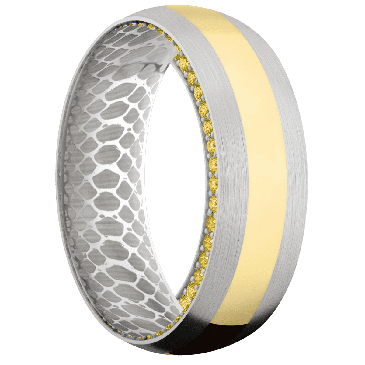 14K White Gold + Satin Finish