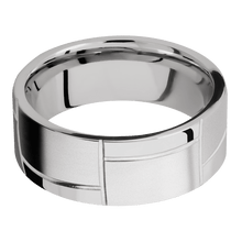 14K White Gold with Bead Finish