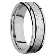 Cobalt Chrome with Polish Finish and Meteorite Inlay