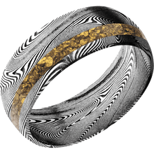 Tightweave with Acid Finish and Alaskan Gold Nugget Inlay