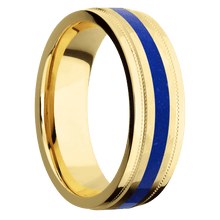 18K Yellow Gold + Hammer , Polish Finish