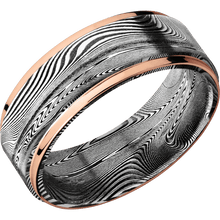 Tightweave with Acid Finish and 14K Rose Gold Inlay