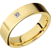 14K Yellow Gold with Satin Finish