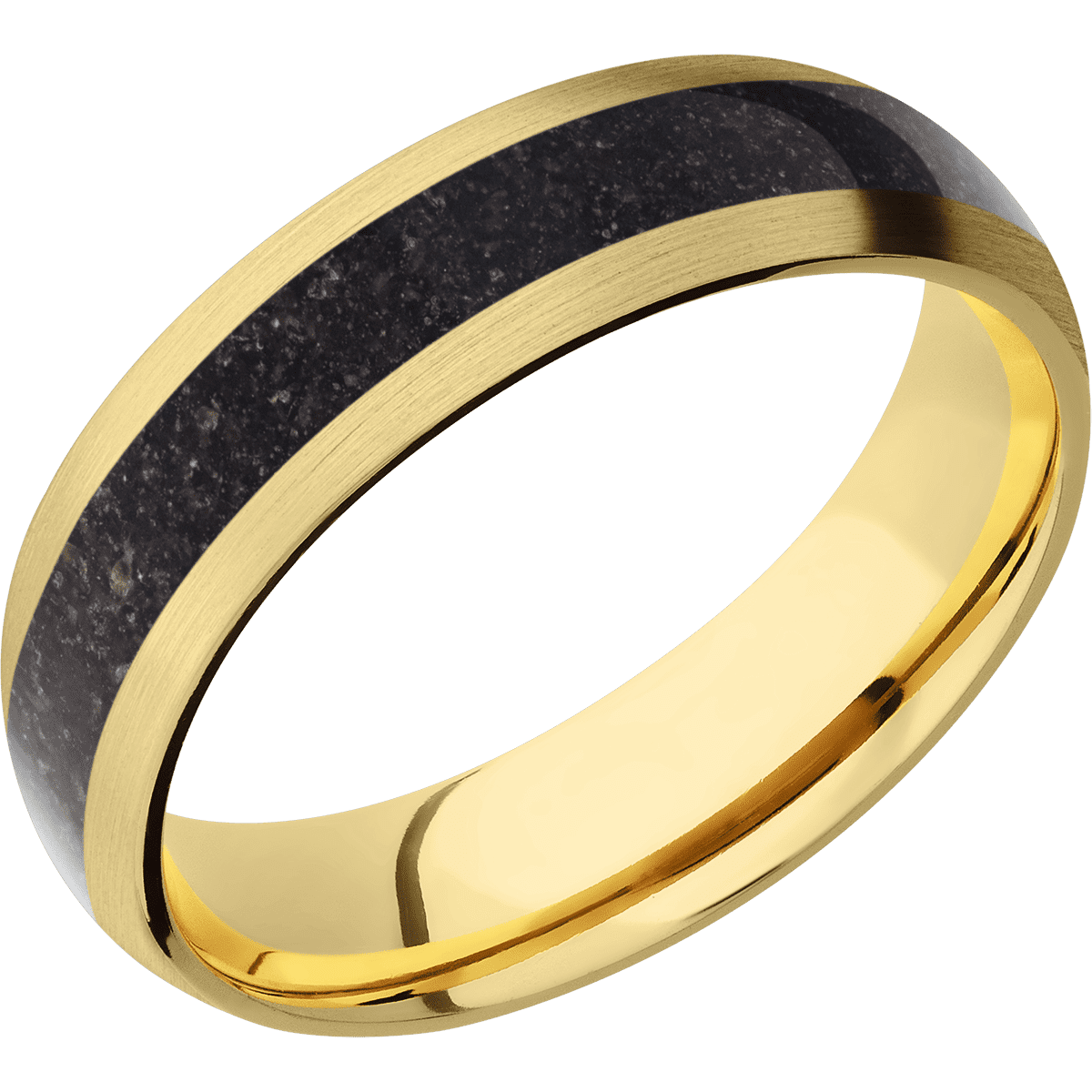 14K Yellow Gold + Satin Finish